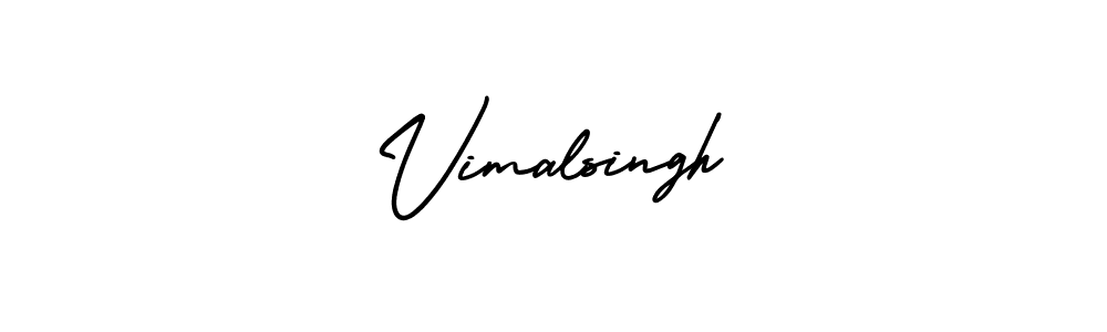 It looks lik you need a new signature style for name Vimalsingh. Design unique handwritten (AmerikaSignatureDemo-Regular) signature with our free signature maker in just a few clicks. Vimalsingh signature style 3 images and pictures png