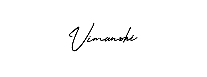 Also we have Vimanshi name is the best signature style. Create professional handwritten signature collection using AmerikaSignatureDemo-Regular autograph style. Vimanshi signature style 3 images and pictures png