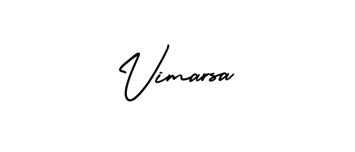 Use a signature maker to create a handwritten signature online. With this signature software, you can design (AmerikaSignatureDemo-Regular) your own signature for name Vimarsa. Vimarsa signature style 3 images and pictures png