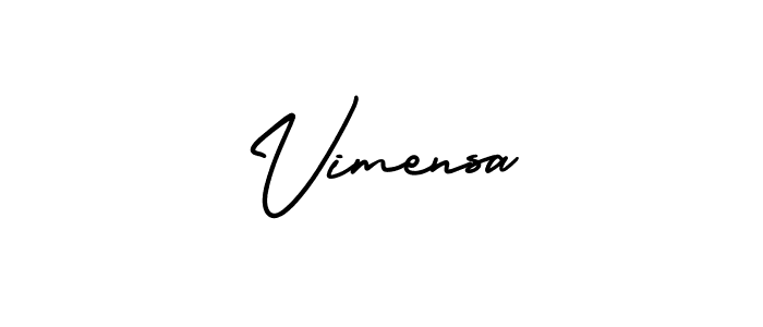 You should practise on your own different ways (AmerikaSignatureDemo-Regular) to write your name (Vimensa) in signature. don't let someone else do it for you. Vimensa signature style 3 images and pictures png