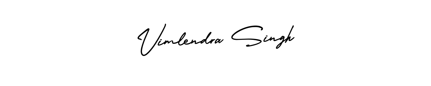 Make a short Vimlendra Singh signature style. Manage your documents anywhere anytime using AmerikaSignatureDemo-Regular. Create and add eSignatures, submit forms, share and send files easily. Vimlendra Singh signature style 3 images and pictures png