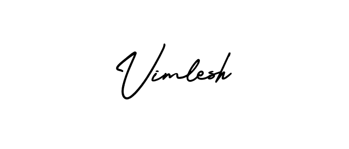 Create a beautiful signature design for name Vimlesh. With this signature (AmerikaSignatureDemo-Regular) fonts, you can make a handwritten signature for free. Vimlesh signature style 3 images and pictures png