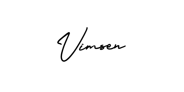 Also You can easily find your signature by using the search form. We will create Vimsen name handwritten signature images for you free of cost using AmerikaSignatureDemo-Regular sign style. Vimsen signature style 3 images and pictures png