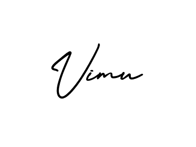 It looks lik you need a new signature style for name Vimu. Design unique handwritten (AmerikaSignatureDemo-Regular) signature with our free signature maker in just a few clicks. Vimu signature style 3 images and pictures png