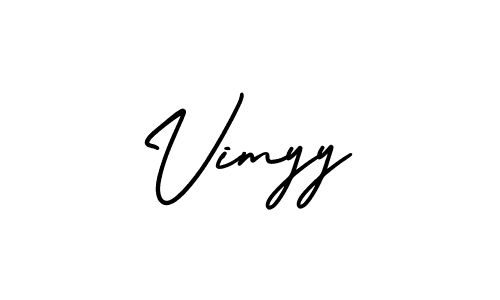 Use a signature maker to create a handwritten signature online. With this signature software, you can design (AmerikaSignatureDemo-Regular) your own signature for name Vimyy. Vimyy signature style 3 images and pictures png