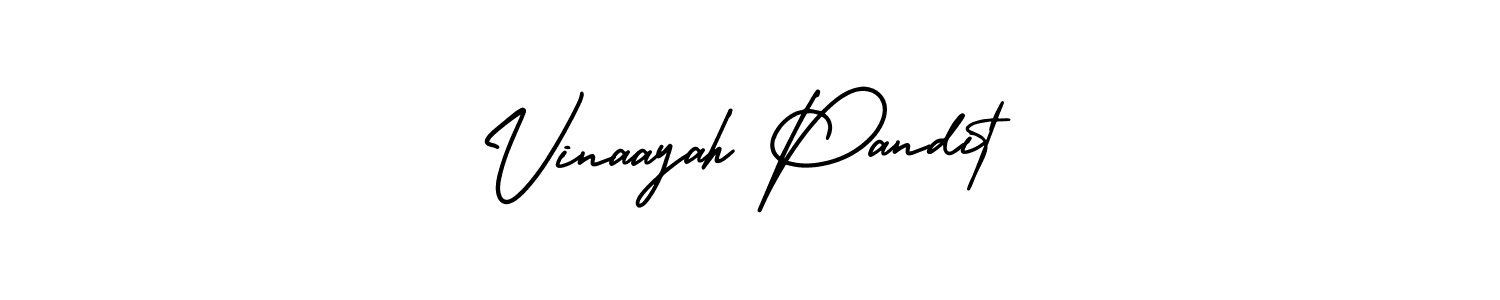 Make a beautiful signature design for name Vinaayah Pandit. With this signature (AmerikaSignatureDemo-Regular) style, you can create a handwritten signature for free. Vinaayah Pandit signature style 3 images and pictures png