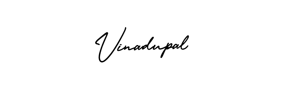 Make a beautiful signature design for name Vinadupal. With this signature (AmerikaSignatureDemo-Regular) style, you can create a handwritten signature for free. Vinadupal signature style 3 images and pictures png