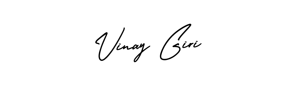 How to make Vinay Giri signature? AmerikaSignatureDemo-Regular is a professional autograph style. Create handwritten signature for Vinay Giri name. Vinay Giri signature style 3 images and pictures png