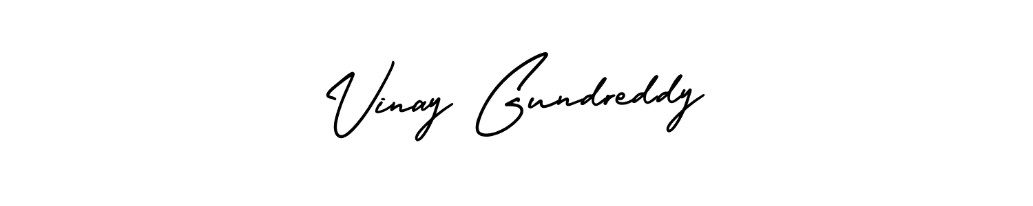 Also You can easily find your signature by using the search form. We will create Vinay Gundreddy name handwritten signature images for you free of cost using AmerikaSignatureDemo-Regular sign style. Vinay Gundreddy signature style 3 images and pictures png