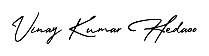 How to Draw Vinay Kumar Hedaoo signature style? AmerikaSignatureDemo-Regular is a latest design signature styles for name Vinay Kumar Hedaoo. Vinay Kumar Hedaoo signature style 3 images and pictures png