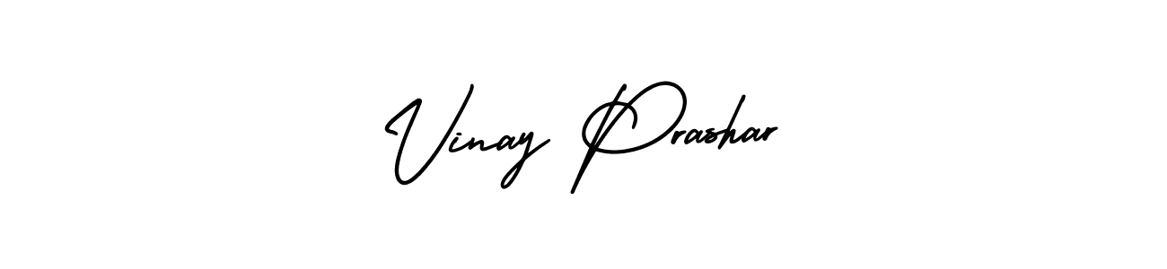 You should practise on your own different ways (AmerikaSignatureDemo-Regular) to write your name (Vinay Prashar) in signature. don't let someone else do it for you. Vinay Prashar signature style 3 images and pictures png