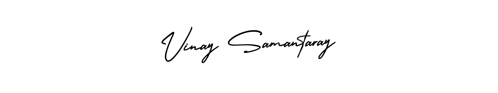 Use a signature maker to create a handwritten signature online. With this signature software, you can design (AmerikaSignatureDemo-Regular) your own signature for name Vinay Samantaray. Vinay Samantaray signature style 3 images and pictures png