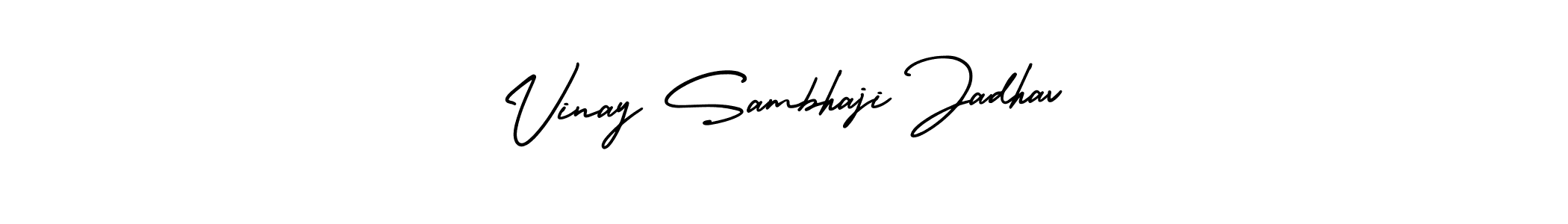 Create a beautiful signature design for name Vinay Sambhaji Jadhav. With this signature (AmerikaSignatureDemo-Regular) fonts, you can make a handwritten signature for free. Vinay Sambhaji Jadhav signature style 3 images and pictures png