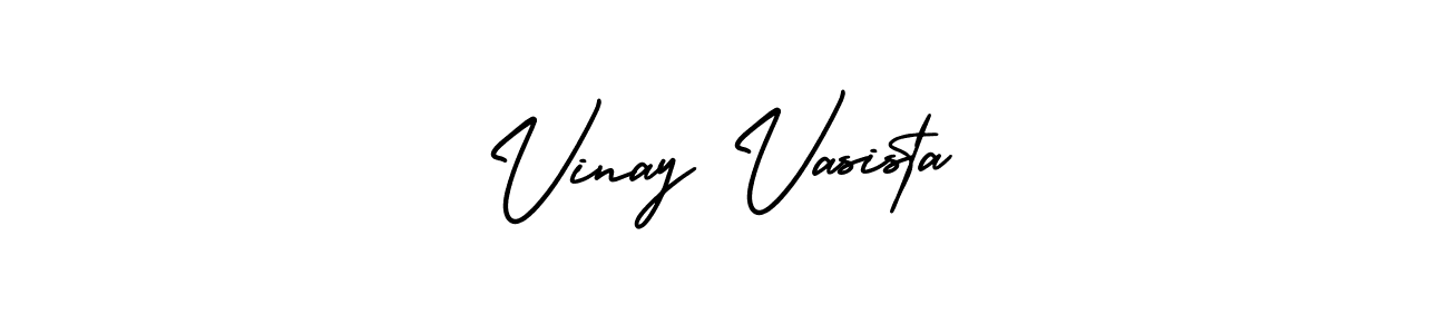 You should practise on your own different ways (AmerikaSignatureDemo-Regular) to write your name (Vinay Vasista) in signature. don't let someone else do it for you. Vinay Vasista signature style 3 images and pictures png