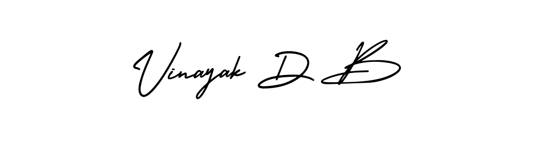 Design your own signature with our free online signature maker. With this signature software, you can create a handwritten (AmerikaSignatureDemo-Regular) signature for name Vinayak D B. Vinayak D B signature style 3 images and pictures png