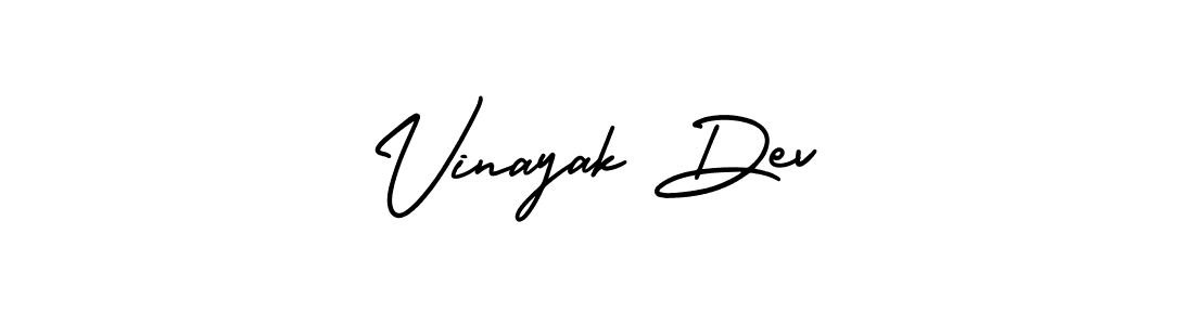 The best way (AmerikaSignatureDemo-Regular) to make a short signature is to pick only two or three words in your name. The name Vinayak Dev include a total of six letters. For converting this name. Vinayak Dev signature style 3 images and pictures png