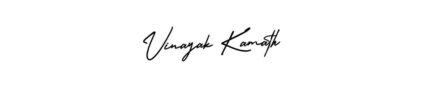 Design your own signature with our free online signature maker. With this signature software, you can create a handwritten (AmerikaSignatureDemo-Regular) signature for name Vinayak Kamath. Vinayak Kamath signature style 3 images and pictures png