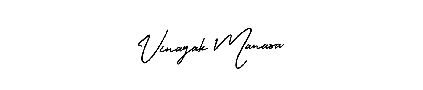 Also we have Vinayak Manasa name is the best signature style. Create professional handwritten signature collection using AmerikaSignatureDemo-Regular autograph style. Vinayak Manasa signature style 3 images and pictures png