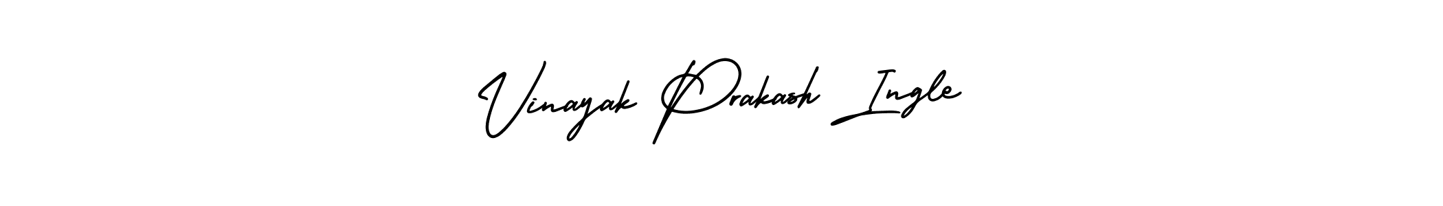 Vinayak Prakash Ingle stylish signature style. Best Handwritten Sign (AmerikaSignatureDemo-Regular) for my name. Handwritten Signature Collection Ideas for my name Vinayak Prakash Ingle. Vinayak Prakash Ingle signature style 3 images and pictures png