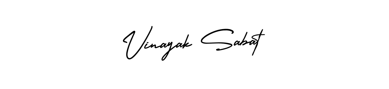It looks lik you need a new signature style for name Vinayak Sabat. Design unique handwritten (AmerikaSignatureDemo-Regular) signature with our free signature maker in just a few clicks. Vinayak Sabat signature style 3 images and pictures png
