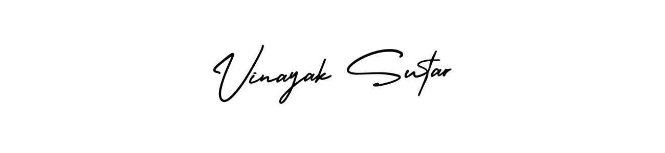 if you are searching for the best signature style for your name Vinayak Sutar. so please give up your signature search. here we have designed multiple signature styles  using AmerikaSignatureDemo-Regular. Vinayak Sutar signature style 3 images and pictures png