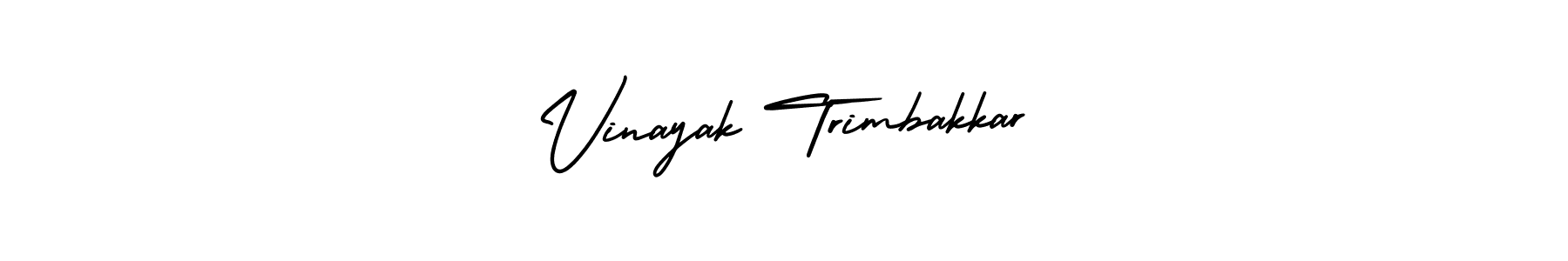 How to make Vinayak Trimbakkar name signature. Use AmerikaSignatureDemo-Regular style for creating short signs online. This is the latest handwritten sign. Vinayak Trimbakkar signature style 3 images and pictures png