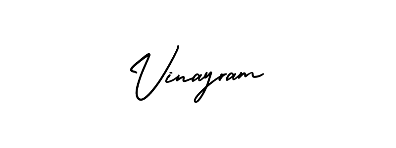 It looks lik you need a new signature style for name Vinayram. Design unique handwritten (AmerikaSignatureDemo-Regular) signature with our free signature maker in just a few clicks. Vinayram signature style 3 images and pictures png