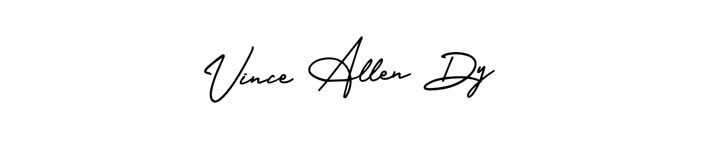 Design your own signature with our free online signature maker. With this signature software, you can create a handwritten (AmerikaSignatureDemo-Regular) signature for name Vince Allen Dy. Vince Allen Dy signature style 3 images and pictures png