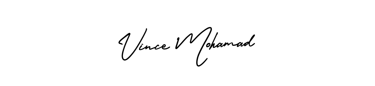 How to make Vince Mohamad signature? AmerikaSignatureDemo-Regular is a professional autograph style. Create handwritten signature for Vince Mohamad name. Vince Mohamad signature style 3 images and pictures png