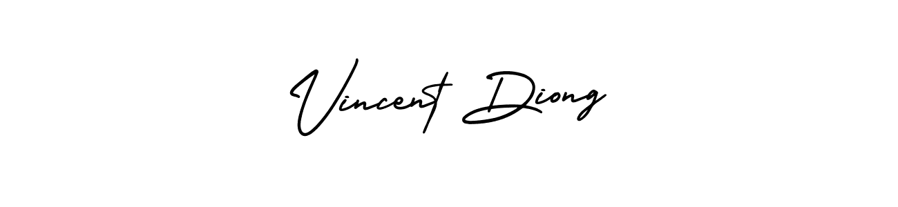 Create a beautiful signature design for name Vincent Diong. With this signature (AmerikaSignatureDemo-Regular) fonts, you can make a handwritten signature for free. Vincent Diong signature style 3 images and pictures png