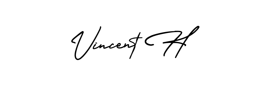 Best and Professional Signature Style for Vincent H. AmerikaSignatureDemo-Regular Best Signature Style Collection. Vincent H signature style 3 images and pictures png