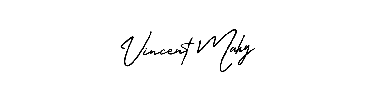 Vincent Mahy stylish signature style. Best Handwritten Sign (AmerikaSignatureDemo-Regular) for my name. Handwritten Signature Collection Ideas for my name Vincent Mahy. Vincent Mahy signature style 3 images and pictures png