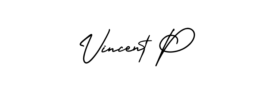 Also You can easily find your signature by using the search form. We will create Vincent P name handwritten signature images for you free of cost using AmerikaSignatureDemo-Regular sign style. Vincent P signature style 3 images and pictures png