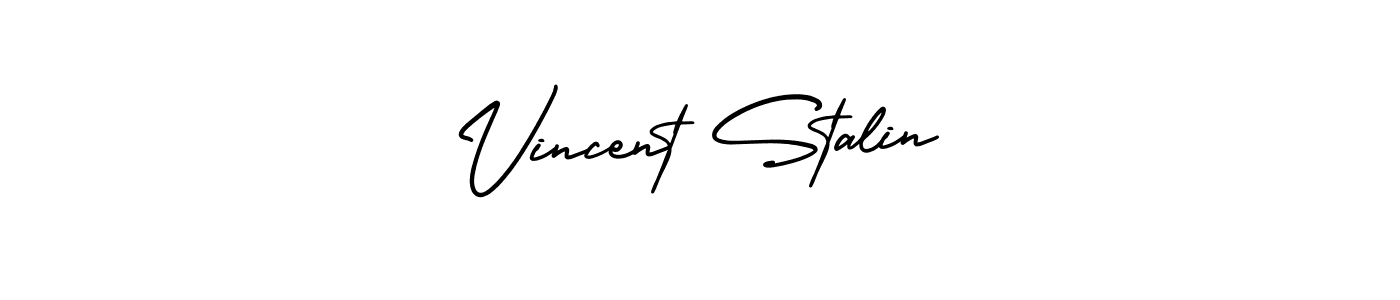 Make a beautiful signature design for name Vincent Stalin. With this signature (AmerikaSignatureDemo-Regular) style, you can create a handwritten signature for free. Vincent Stalin signature style 3 images and pictures png