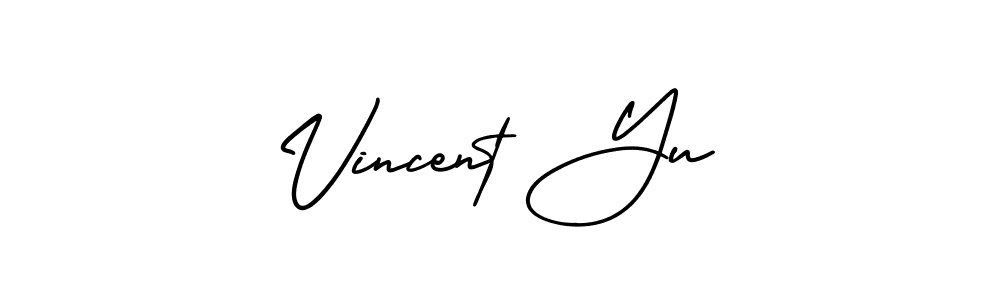 Also You can easily find your signature by using the search form. We will create Vincent Yu name handwritten signature images for you free of cost using AmerikaSignatureDemo-Regular sign style. Vincent Yu signature style 3 images and pictures png