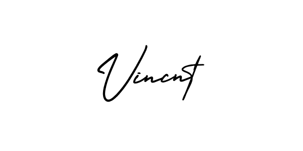 Create a beautiful signature design for name Vincnt. With this signature (AmerikaSignatureDemo-Regular) fonts, you can make a handwritten signature for free. Vincnt signature style 3 images and pictures png