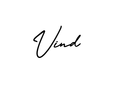 How to make Vind name signature. Use AmerikaSignatureDemo-Regular style for creating short signs online. This is the latest handwritten sign. Vind signature style 3 images and pictures png