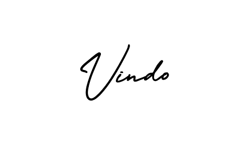 Also we have Vindo name is the best signature style. Create professional handwritten signature collection using AmerikaSignatureDemo-Regular autograph style. Vindo signature style 3 images and pictures png