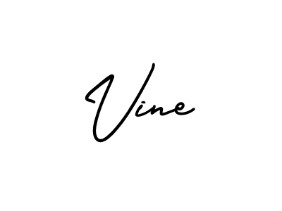 How to make Vine signature? AmerikaSignatureDemo-Regular is a professional autograph style. Create handwritten signature for Vine name. Vine signature style 3 images and pictures png