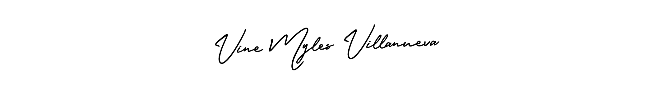 if you are searching for the best signature style for your name Vine Myles Villanueva. so please give up your signature search. here we have designed multiple signature styles  using AmerikaSignatureDemo-Regular. Vine Myles Villanueva signature style 3 images and pictures png