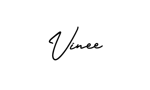 How to make Vinee signature? AmerikaSignatureDemo-Regular is a professional autograph style. Create handwritten signature for Vinee name. Vinee signature style 3 images and pictures png