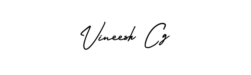Create a beautiful signature design for name Vineesh Cg. With this signature (AmerikaSignatureDemo-Regular) fonts, you can make a handwritten signature for free. Vineesh Cg signature style 3 images and pictures png