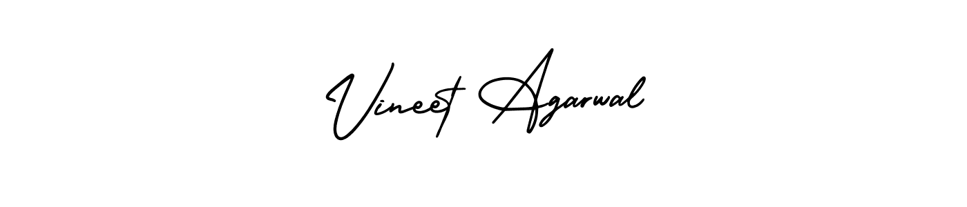 Create a beautiful signature design for name Vineet Agarwal. With this signature (AmerikaSignatureDemo-Regular) fonts, you can make a handwritten signature for free. Vineet Agarwal signature style 3 images and pictures png