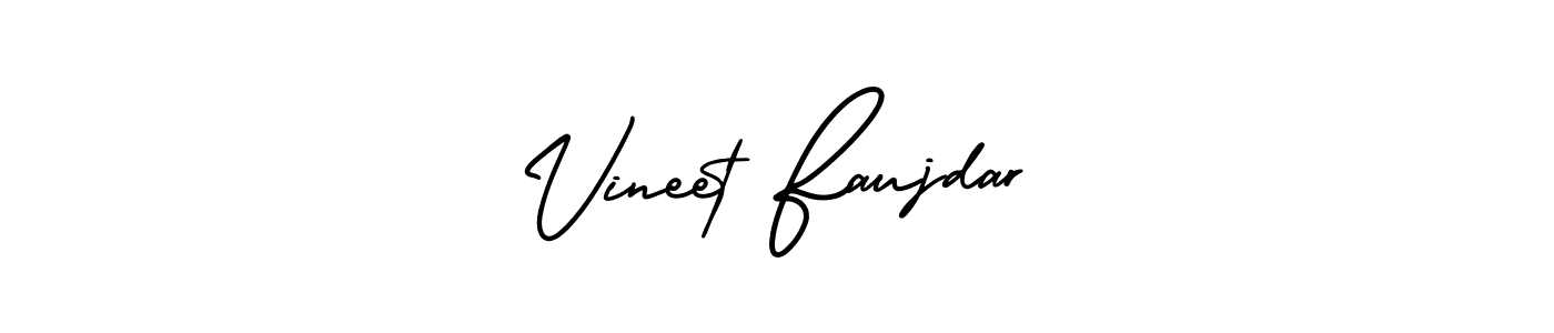 How to Draw Vineet Faujdar signature style? AmerikaSignatureDemo-Regular is a latest design signature styles for name Vineet Faujdar. Vineet Faujdar signature style 3 images and pictures png