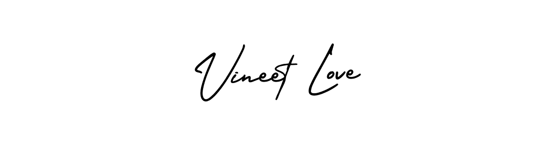 Also You can easily find your signature by using the search form. We will create Vineet Love name handwritten signature images for you free of cost using AmerikaSignatureDemo-Regular sign style. Vineet Love signature style 3 images and pictures png