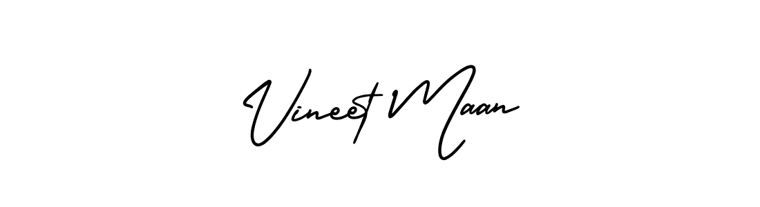 It looks lik you need a new signature style for name Vineet Maan. Design unique handwritten (AmerikaSignatureDemo-Regular) signature with our free signature maker in just a few clicks. Vineet Maan signature style 3 images and pictures png