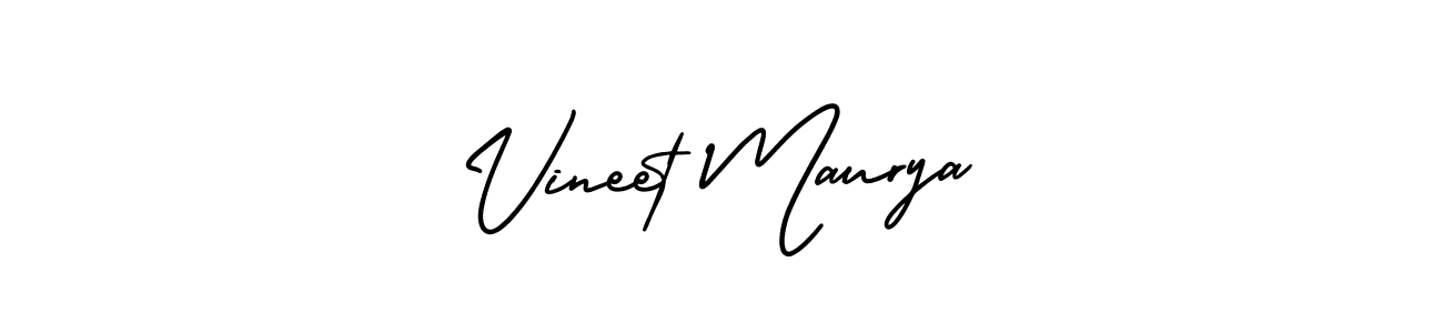 This is the best signature style for the Vineet Maurya name. Also you like these signature font (AmerikaSignatureDemo-Regular). Mix name signature. Vineet Maurya signature style 3 images and pictures png