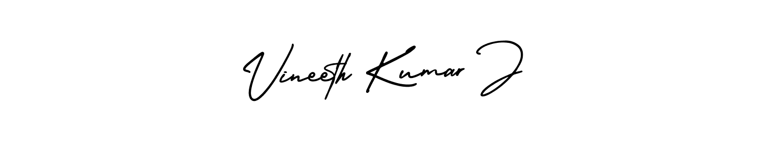 AmerikaSignatureDemo-Regular is a professional signature style that is perfect for those who want to add a touch of class to their signature. It is also a great choice for those who want to make their signature more unique. Get Vineeth Kumar J name to fancy signature for free. Vineeth Kumar J signature style 3 images and pictures png