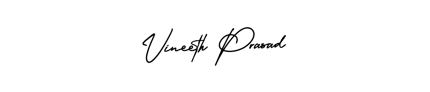 Also we have Vineeth Prasad name is the best signature style. Create professional handwritten signature collection using AmerikaSignatureDemo-Regular autograph style. Vineeth Prasad signature style 3 images and pictures png