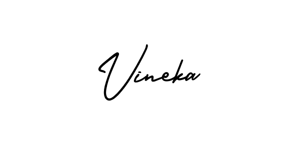 Best and Professional Signature Style for Vineka. AmerikaSignatureDemo-Regular Best Signature Style Collection. Vineka signature style 3 images and pictures png